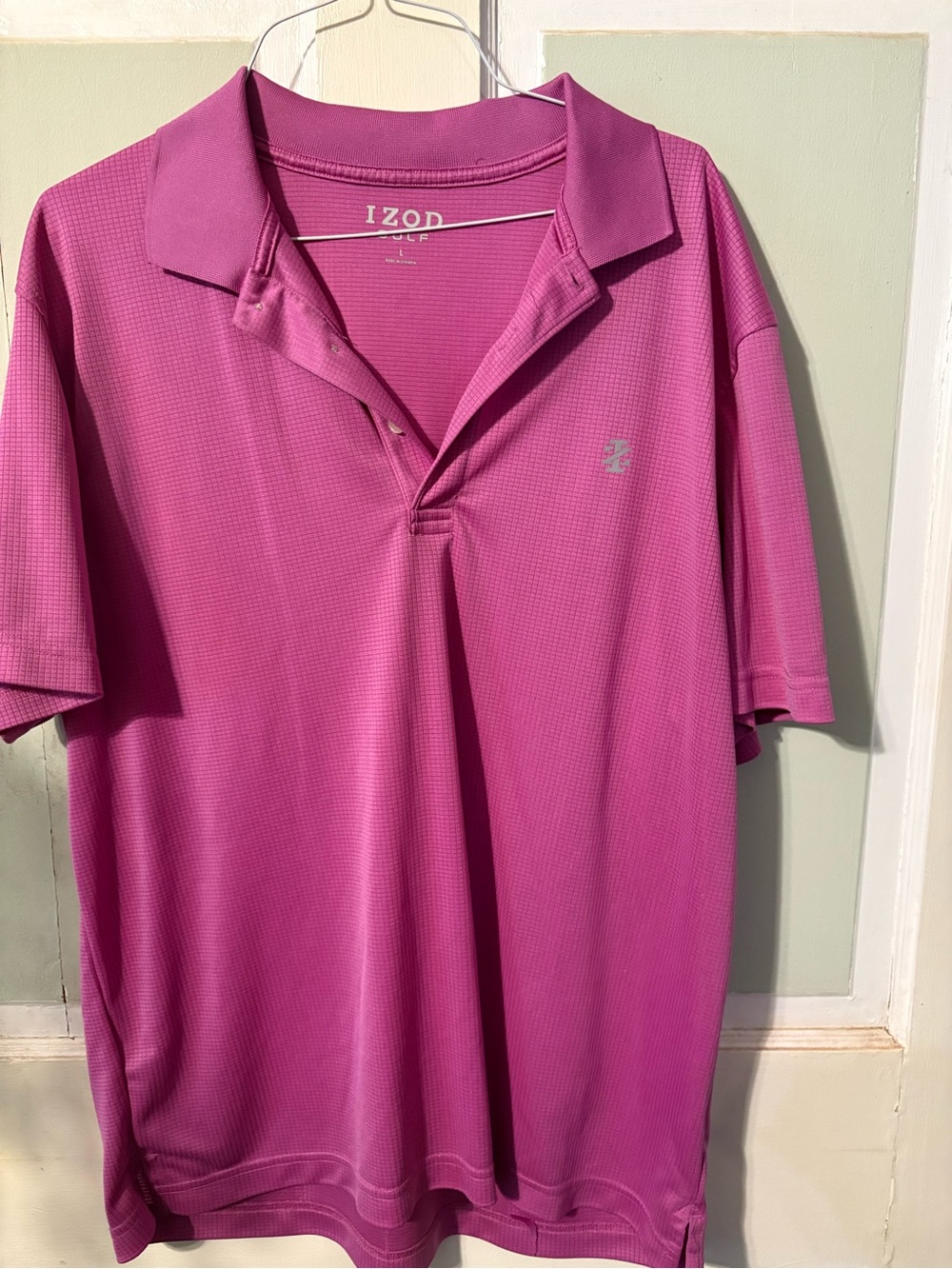 Izod Men's Bright Magenta Performance Polo